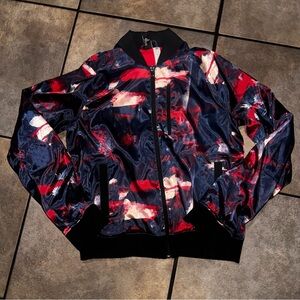 Adidas Red and Blue Patterned Jacket